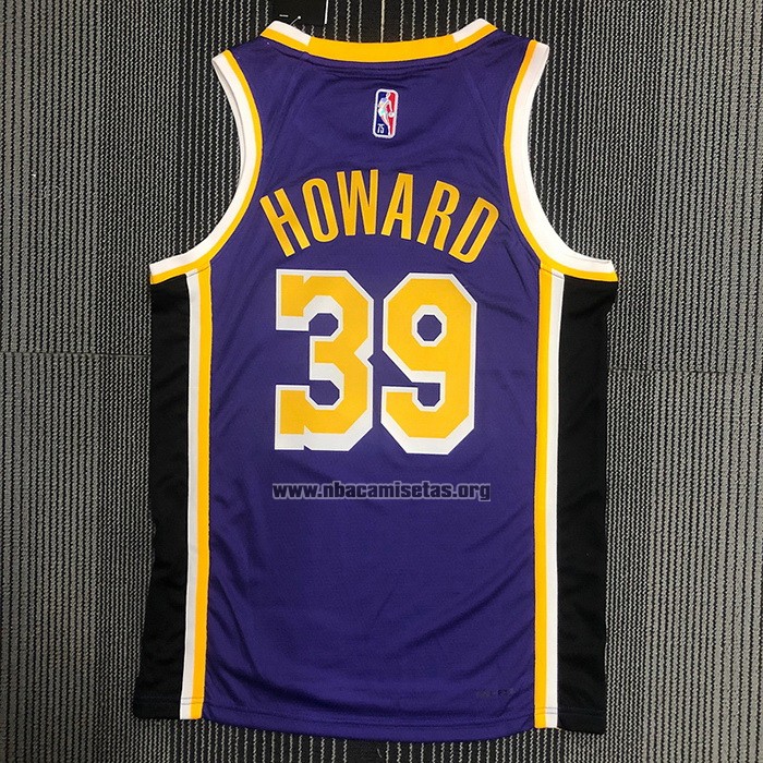 Camiseta Los Angeles Lakers Dwight Howard NO 39 Statement 2021-22 Violeta